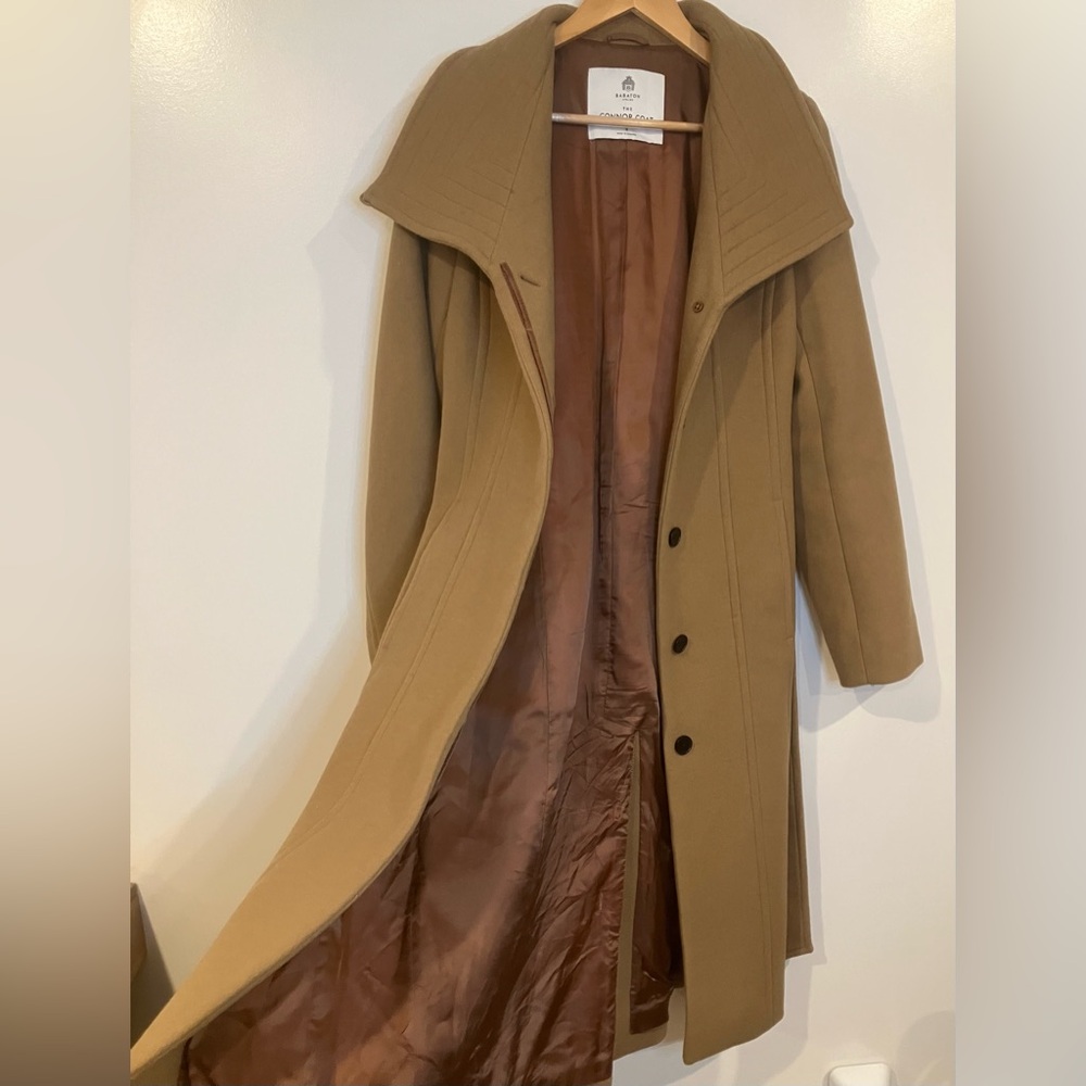 Aritzia Babaton Connor Long Wool Coat Camel | Belted | -20°C | S - Picture 4 of 12